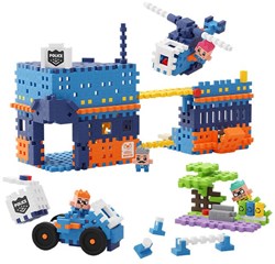 Marioinex set de construcción Mini Waffle City Police Station - juguete educativo