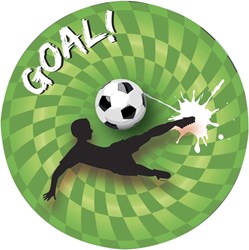 Haza platos fiesta fútbol cartón 8 unidades - fiesta infantil fútbol