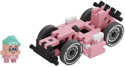 Marioinex set de construcción Mini Waffle coche de carreras Megan - juguete creativo