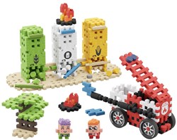 Marioinex set de construcción Mini Waffle City Firefighting 148 piezas juguete