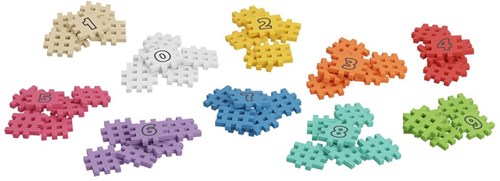 Marioinex juguete de construcción Mini Waffle Edu Math Cubes 60 piezas-3