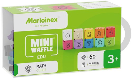 Marioinex juguete de construcción Mini Waffle Edu Math Cubes 60 piezas-2