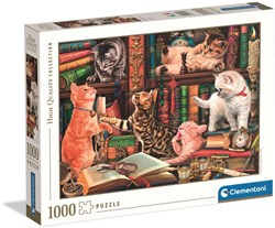 Clementoni puzzle 1000 piezas Curious Whiskers puzzle de gatos