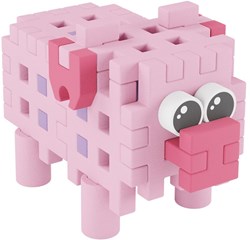 Marioinex set de construcción Mini Waffle Pocket Pets Pig - juguete de construcción colorido