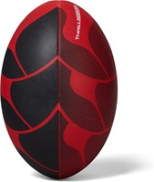 Canterbury balón de rugby Thrillseeker rojo negro talla 5 duradero grip-2