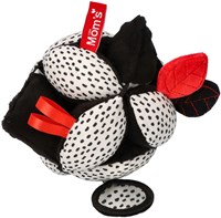 Mom's Care SOFT BABY TOYS Montessori Ball with mirror White&Black 6