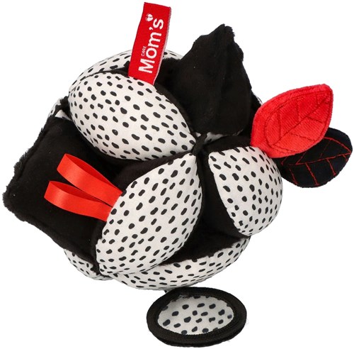 Mom's Care SOFT BABY TOYS Montessori Ball with mirror White&Black 6