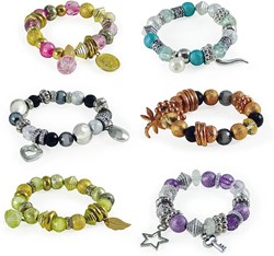 Buki pulseras con dijes y cuentas - juguete creativo para hacer bisutería