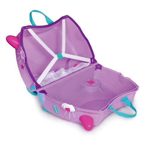 Trunki maleta infantil - Gata Cassie trolley ride-on 18L lila-3