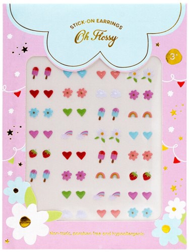 Oh Flossy accesorios pendientes adhesivos para niños y fiestas