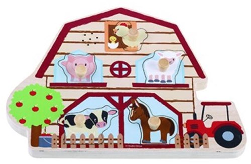 Simply puzzle granja sonido juguete educativo Studio Circus 1+