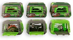 Dinosaurio figura en jaula 13cm - Kidsfun juguete dinosaurio