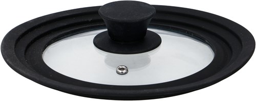 Alpina tapa de sartén de vidrio con borde de silicona universal 16-20 cm-3