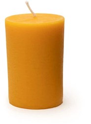 Velas pilar de cera de abeja Dipam sostenibles pack de 4 larga duración