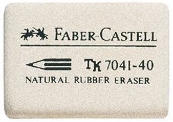 Faber Castell goma caucho natural 40 unidades - goma escolar