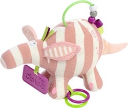 Dolce Toys Primo peluche de actividad ant bear Alice - 18 cm