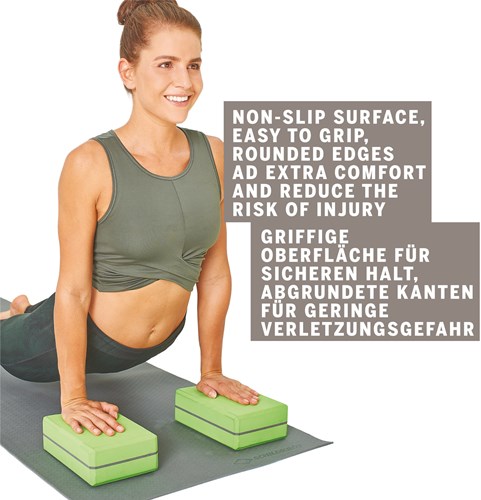 Schildkröt bloque de yoga verde - accesorio fitness para yoga y pilates-3