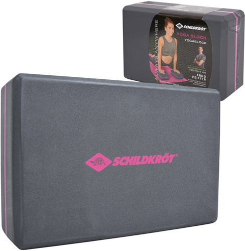Schildkröt bloque de yoga gris - accesorio fitness para yoga y pilates