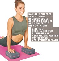 Schildkröt bloque de yoga gris - accesorio fitness para yoga y pilates-3