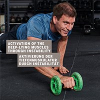 Schildkröt fitness Dual Roller core trainer - rueda abdominal para casa-3