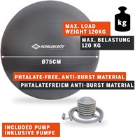 Schildkröt pelota de gimnasia fitness 75cm - pelota de yoga anti-explosión-2