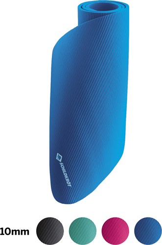 Schildkröt esterilla fitness azul 10mm antideslizante con correa y consejos