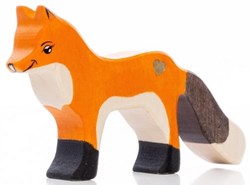 Lilu figura zorro madera FSC juguete pintado a mano 7cm animales bosque