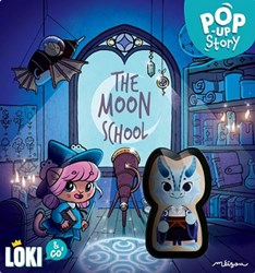 Asmodee juego educativo Pop Up Story The Moon School cartón