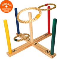 Schildkröt juego de lanzamiento de aros de madera FSC para jardín