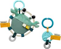 Dolce Toys Colgante de actividad oceánica y anillo de dentición - Cangrejo Shelly