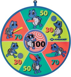 Schildkröt juego de dardos blandos con diana de velcro y pelotas