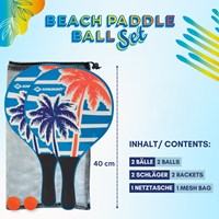 Schildkröt juego de playa set de palas de madera - juguete tenis playa-2