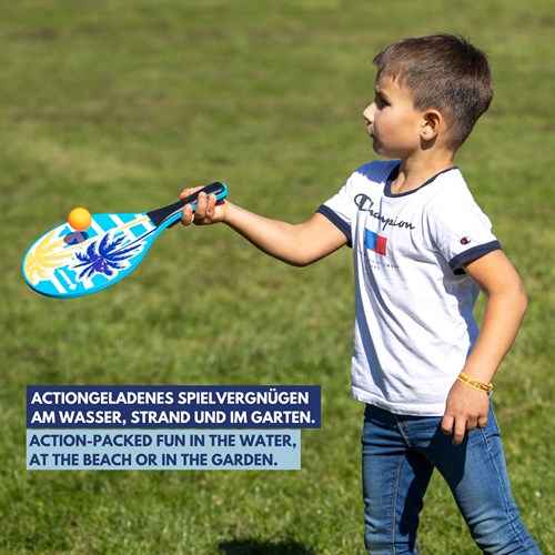 Schildkröt juego de playa set de palas de madera - juguete tenis playa-3