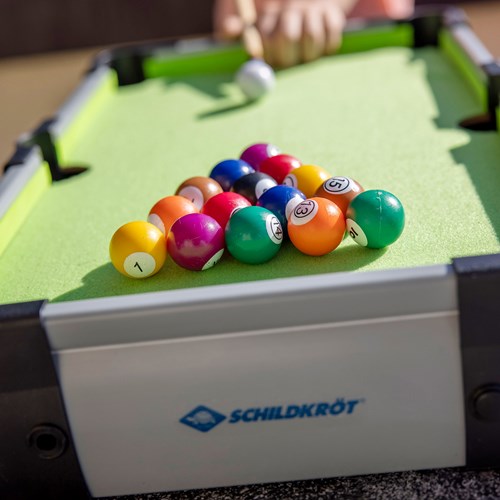 Schildkröt mini mesa de billar juguete - juego de billar compacto y portátil-2