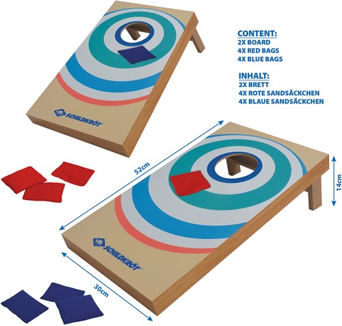Schildkröt juego Cornhole madera FSC juego de exterior familiar-2