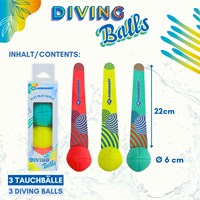 Bolas de buceo de neopreno - juguete acuático para niños - pack de 3-2