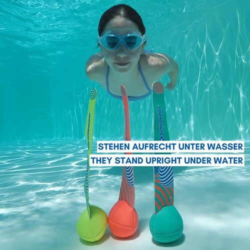 Bolas de buceo de neopreno - juguete acuático para niños - pack de 3-3