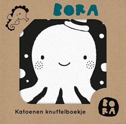 Bora Shop libro de tela suave agua - libro para bebés etiquetas blanco-negro