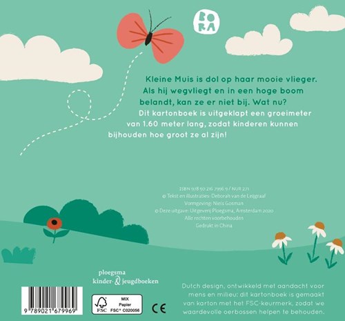 Bora Shop libro de cartón medidor de crecimiento Ratón Juguete educativo-2