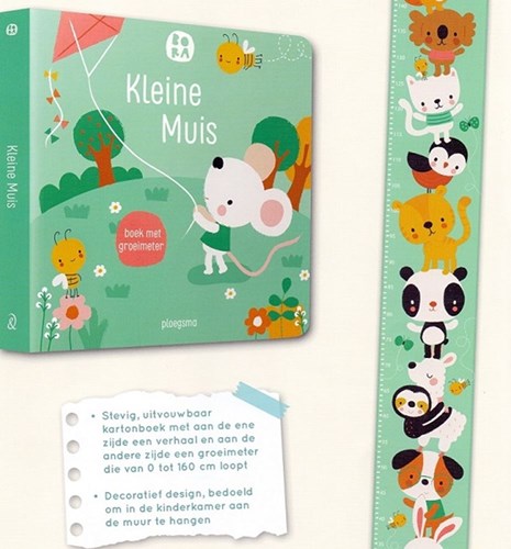 Bora Shop libro de cartón medidor de crecimiento Ratón Juguete educativo
