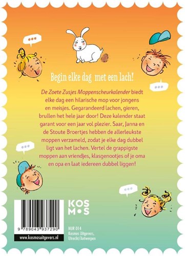 Kosmos calendario de chistes para arrancar De Zoete Zusjes - calendario divertido para niños-2