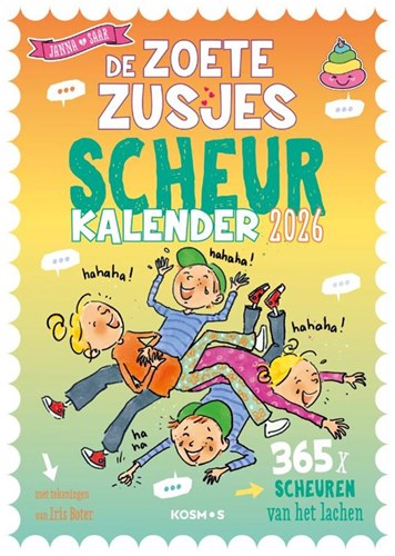 Kosmos calendario de chistes para arrancar De Zoete Zusjes - calendario divertido para niños