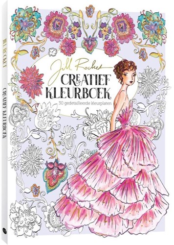 MUS Creatief libro para colorear Jill Rocket para adultos y adolescentes