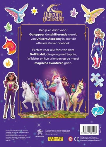 Gottmer Unicorn Academy libro de pegatinas - aventura mágica con stickers-2