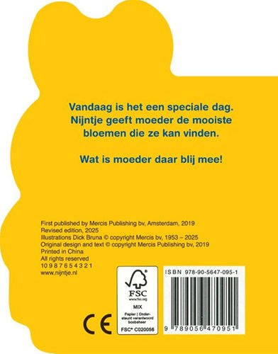 Mercis libro de cartón Miffy y mamá - libro para bebés libro para niños pequeños-2