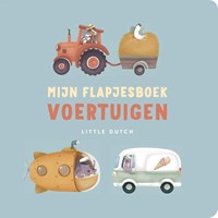 Mercis libro con solapas vehículos cartón Little Dutch 1+ interactivo