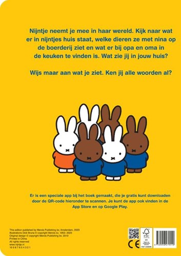 Mercis libro de imágenes nijntje para mirar y leer para niños 1+-2