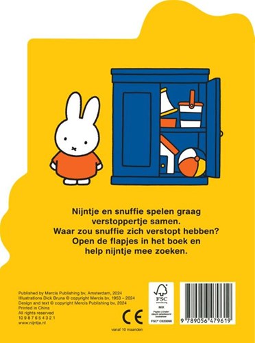 Mercis libro infantil Miffy busca a Snuffy libro con solapas de cartón-2
