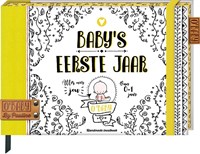Image Books libro de recuerdos para bebé O'Baby primer año tapa dura amarillo