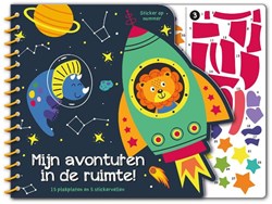 Image Books libro de pegatinas aventura espacial - Pegatinas por número para niños